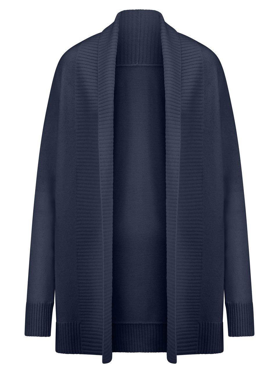 Long-Strickjacke Peter Hahn blau günstig online kaufen