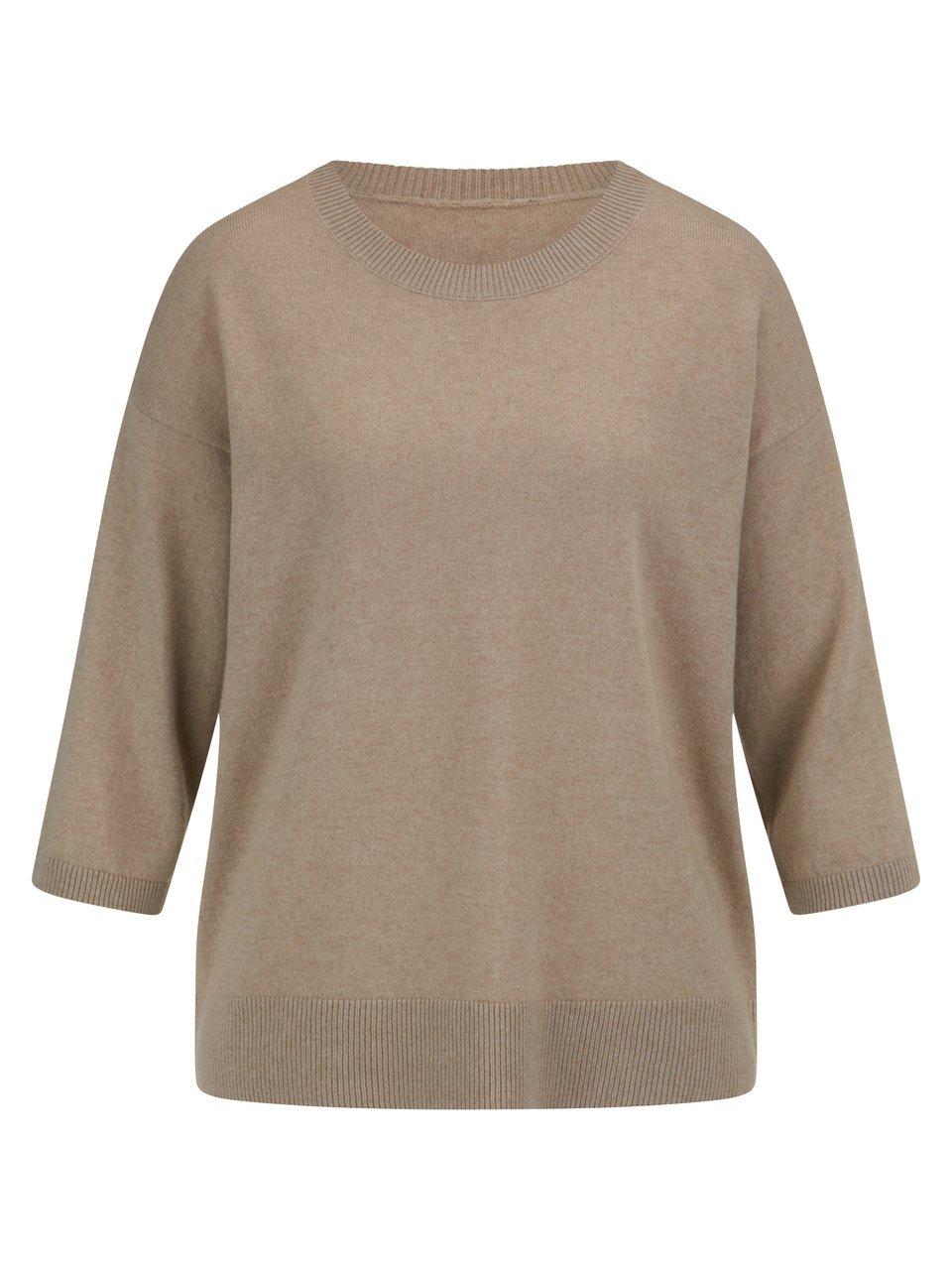 Rundhals-Pullover Peter Hahn beige günstig online kaufen