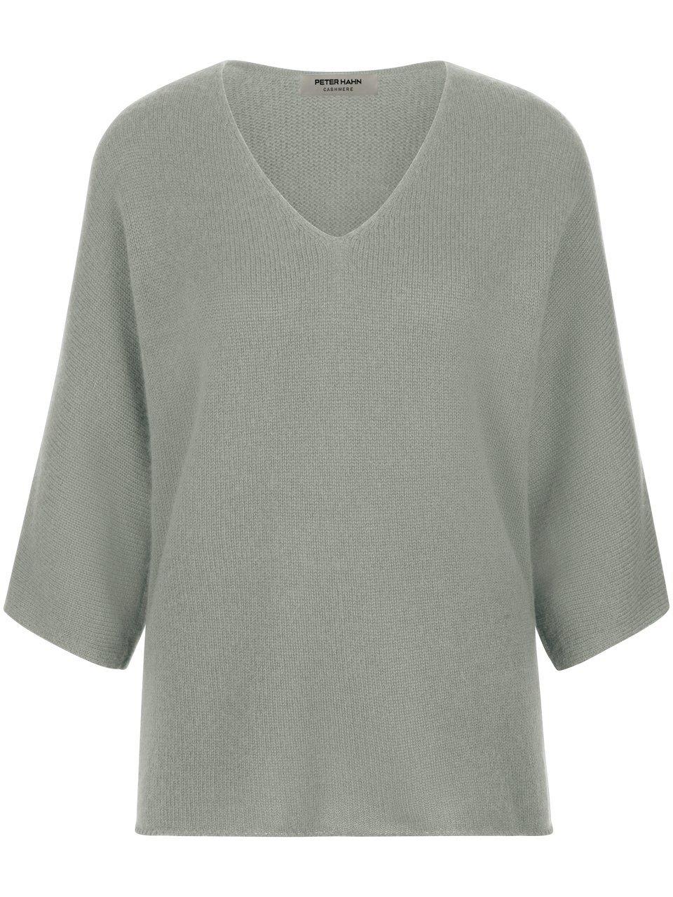 V-Pullover aus 100% Kaschmir Peter Hahn grün günstig online kaufen