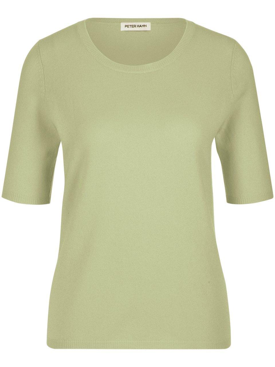 Rundhals-Pullover aus Schurwolle und Kaschmir Peter Hahn grün günstig online kaufen