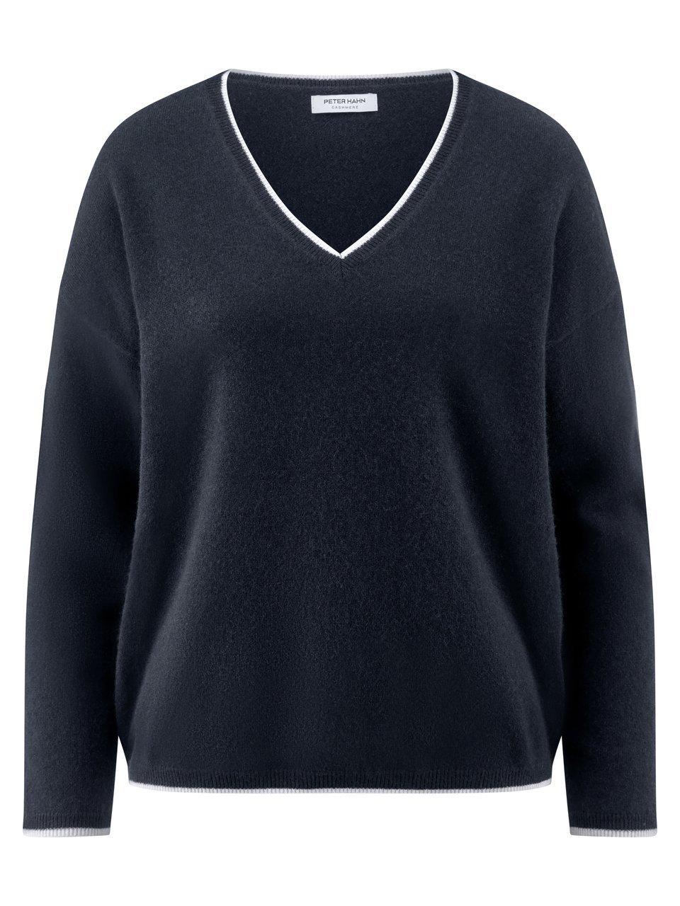 V-Pullover Peter Hahn blau günstig online kaufen