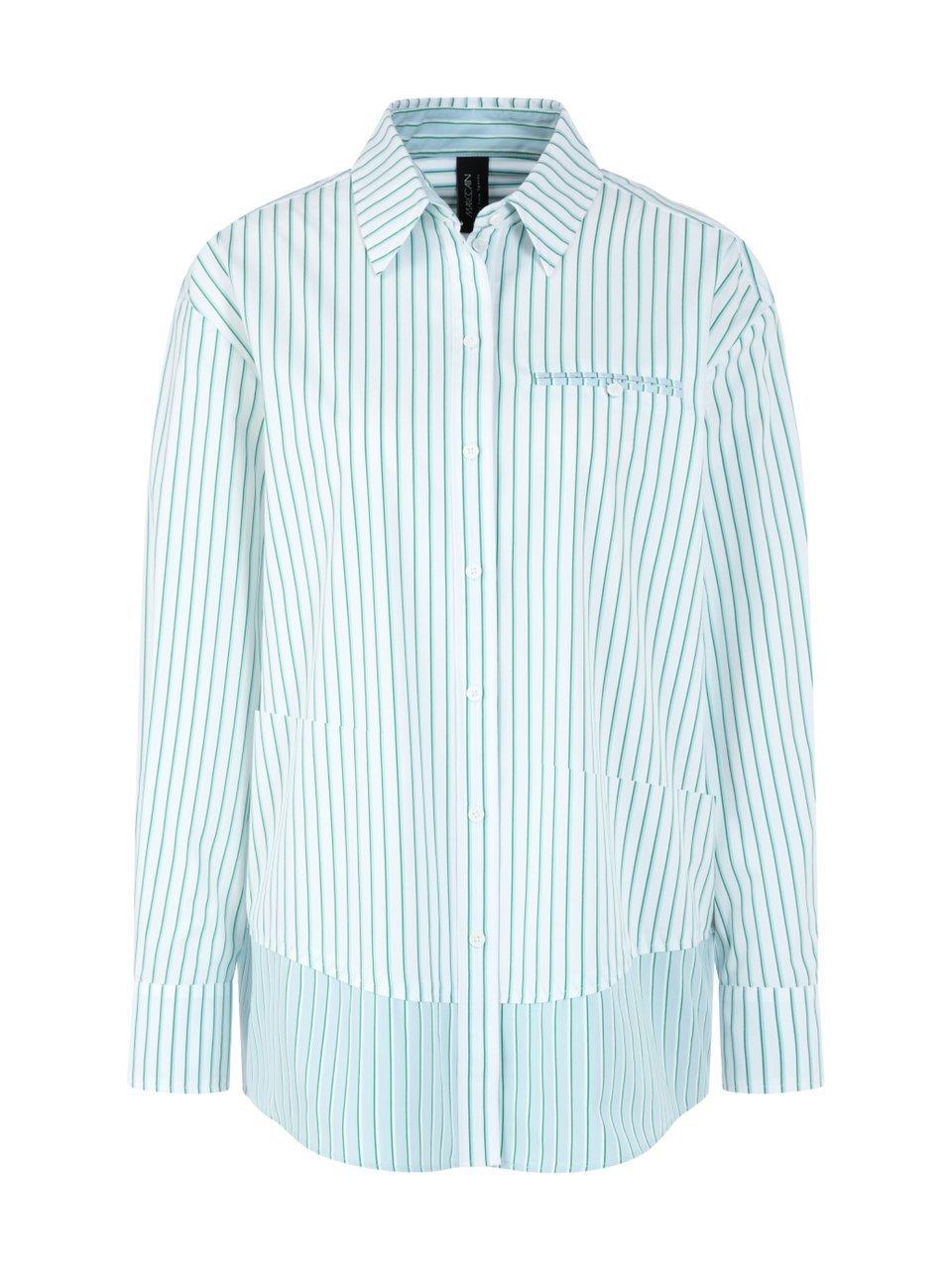 Long-Bluse Hemdkragen Marc Cain weiss günstig online kaufen