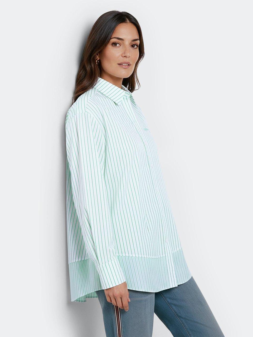 Marc Cain - Long-Bluse mit Hemdkragen