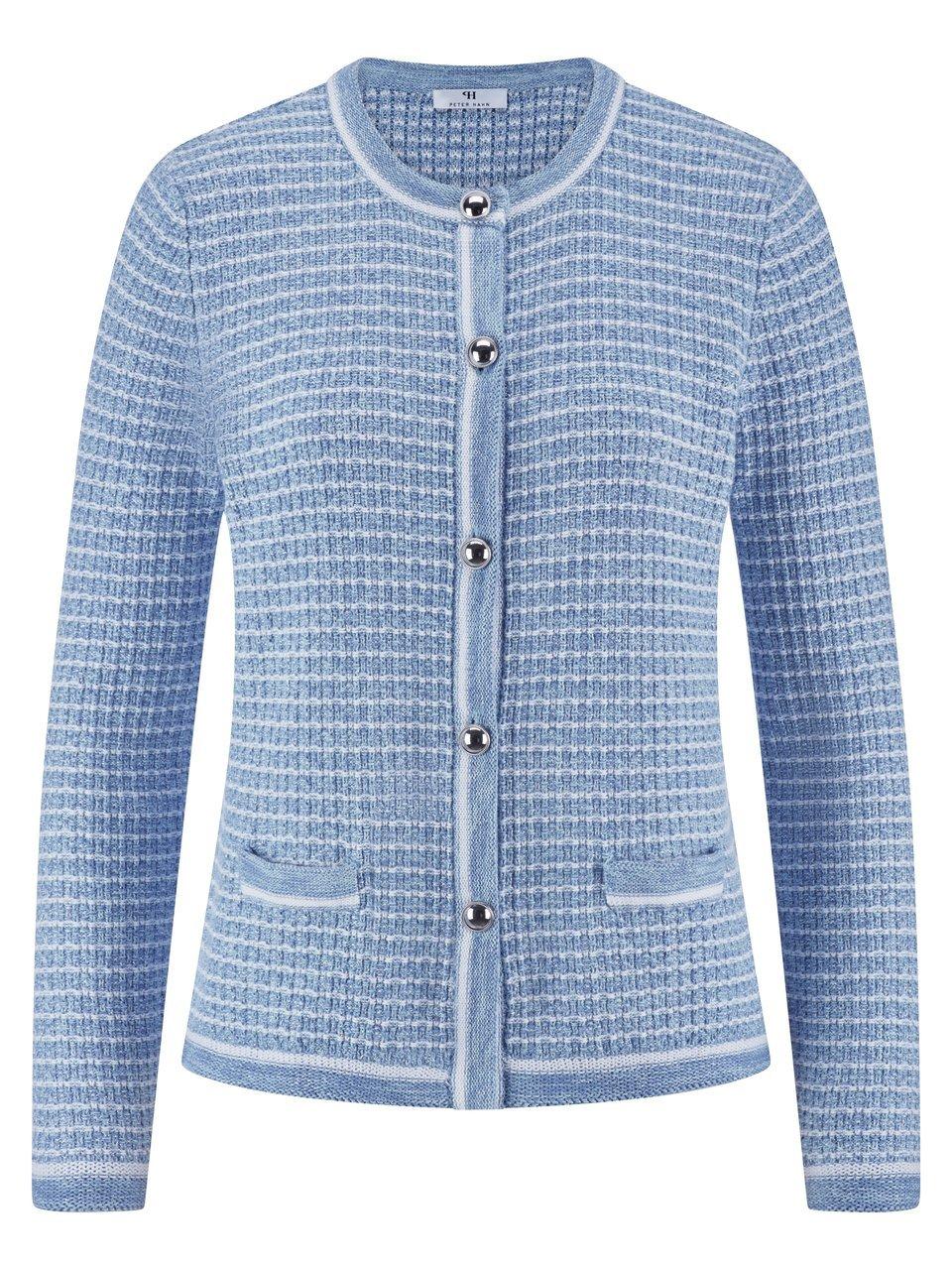 Rundhals-Cardigan Peter Hahn blau günstig online kaufen