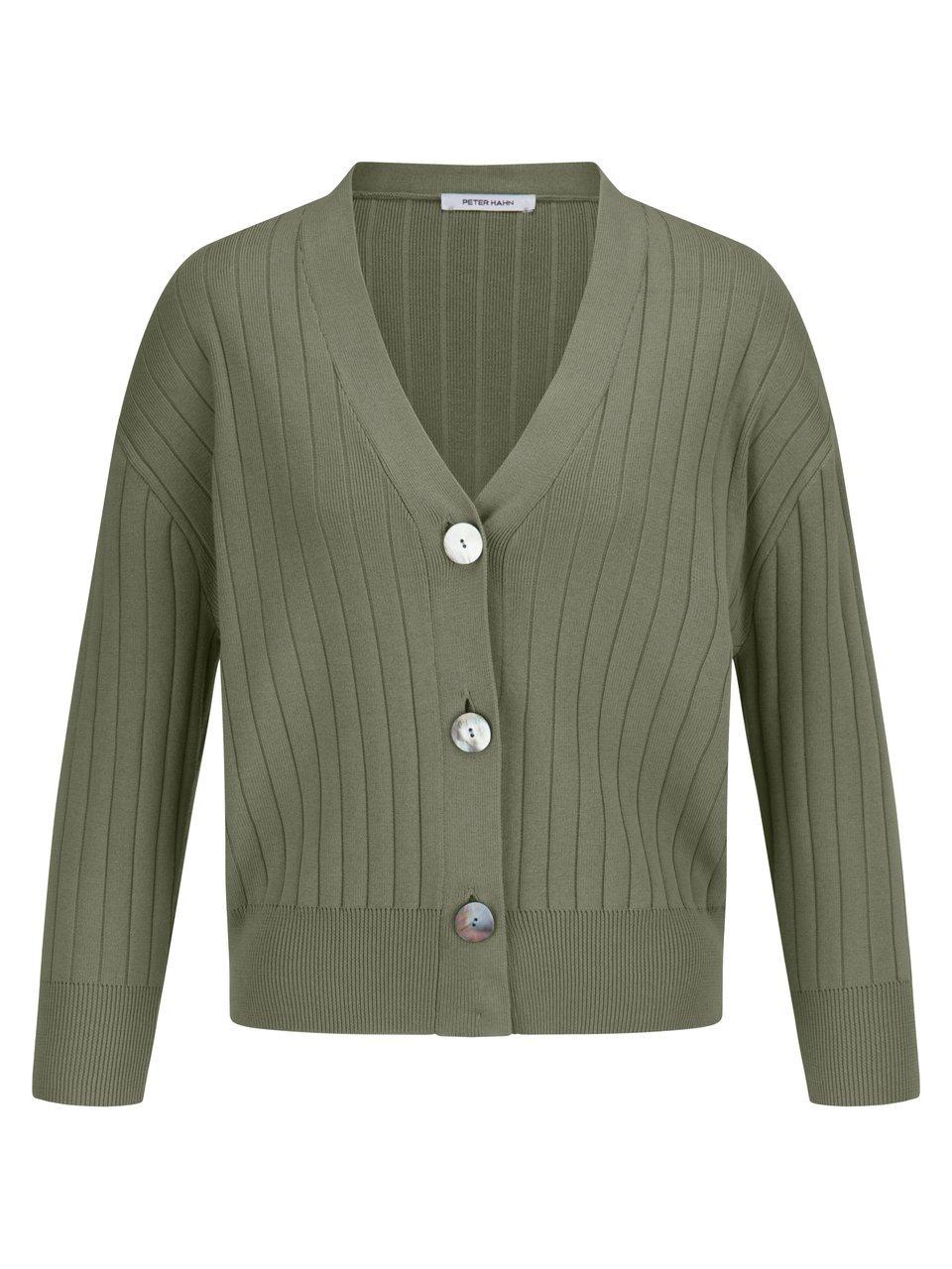 Cardigan aus 100% SUPIMA®-Baumwolle Peter Hahn grün günstig online kaufen