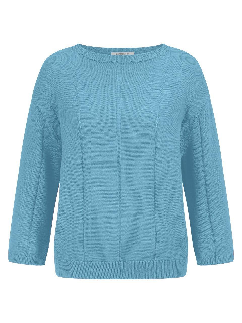 Rundhals-Pullover aus 100% SUPIMA®-­Baumwolle Peter Hahn blau günstig online kaufen