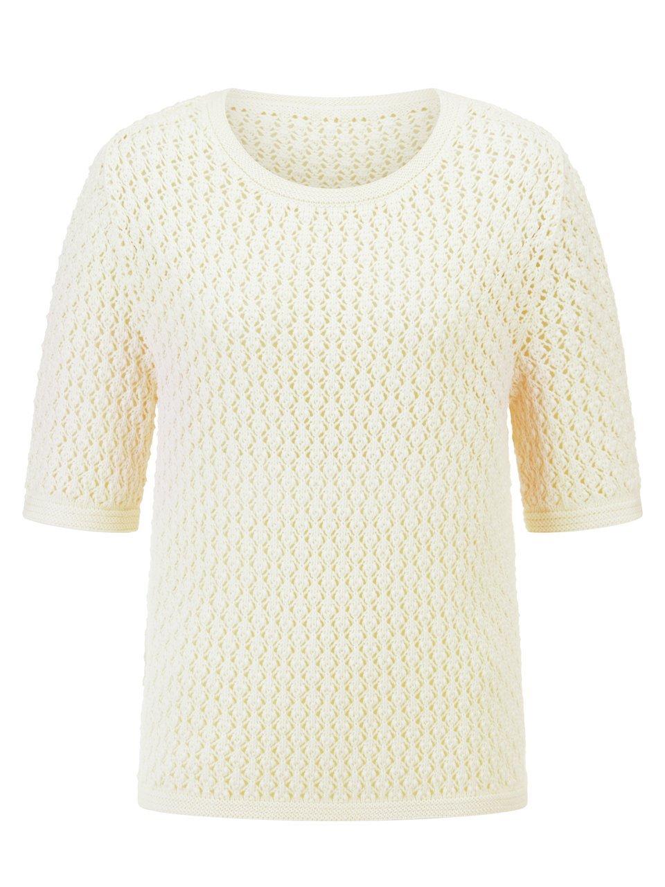 Rundhals-Pullover 1/2-Arm Peter Hahn weiss günstig online kaufen