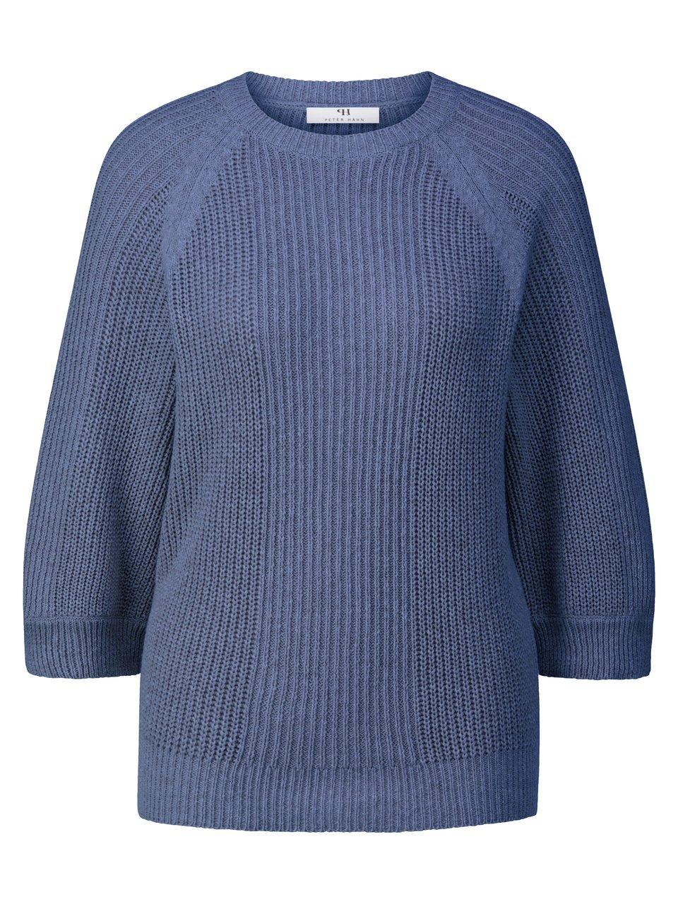 Rundhals-Pullover Peter Hahn blau günstig online kaufen