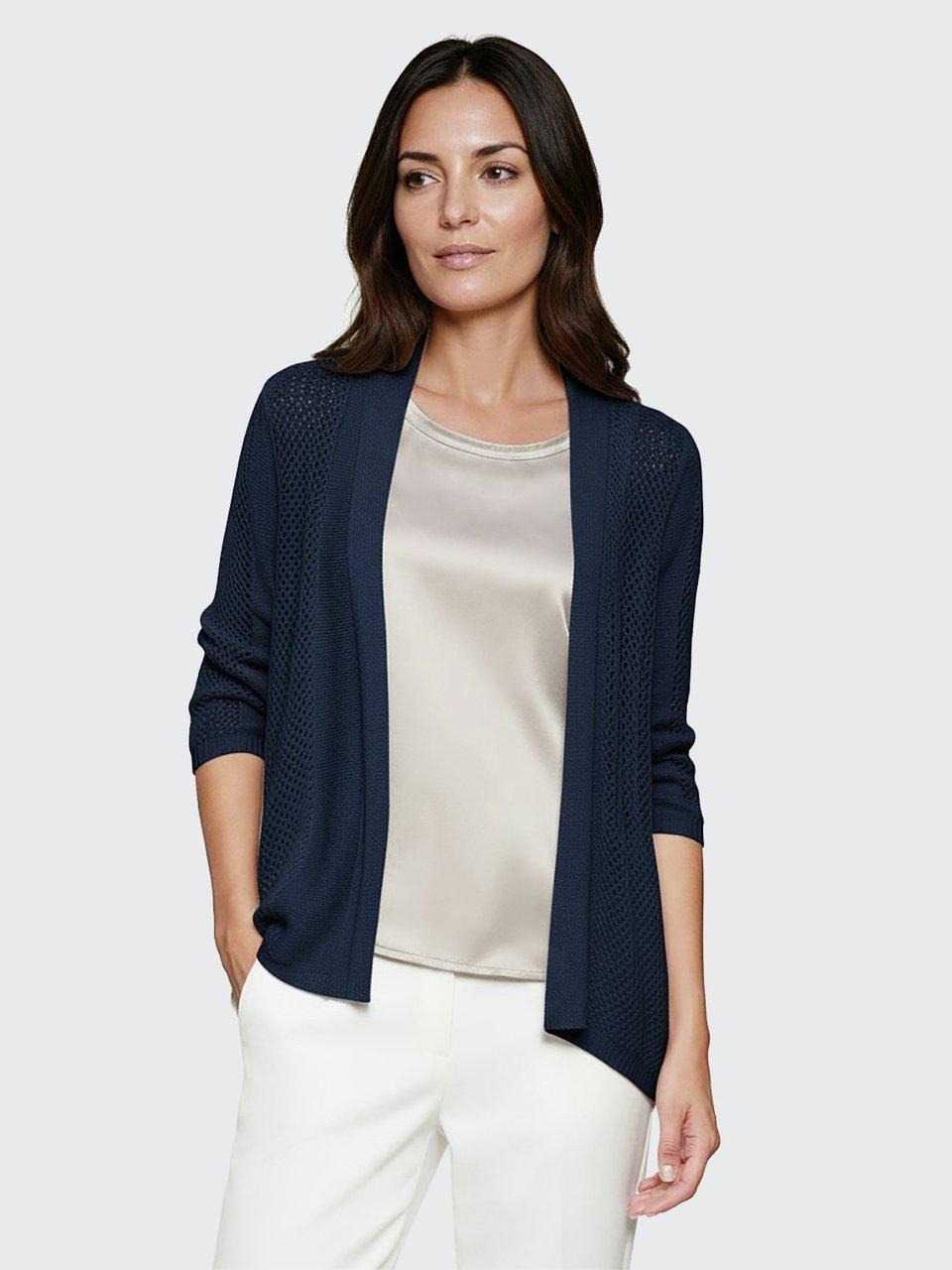 ESPRIT Gilet Femme Bleu Rayé Casual Streetwear (EU 34