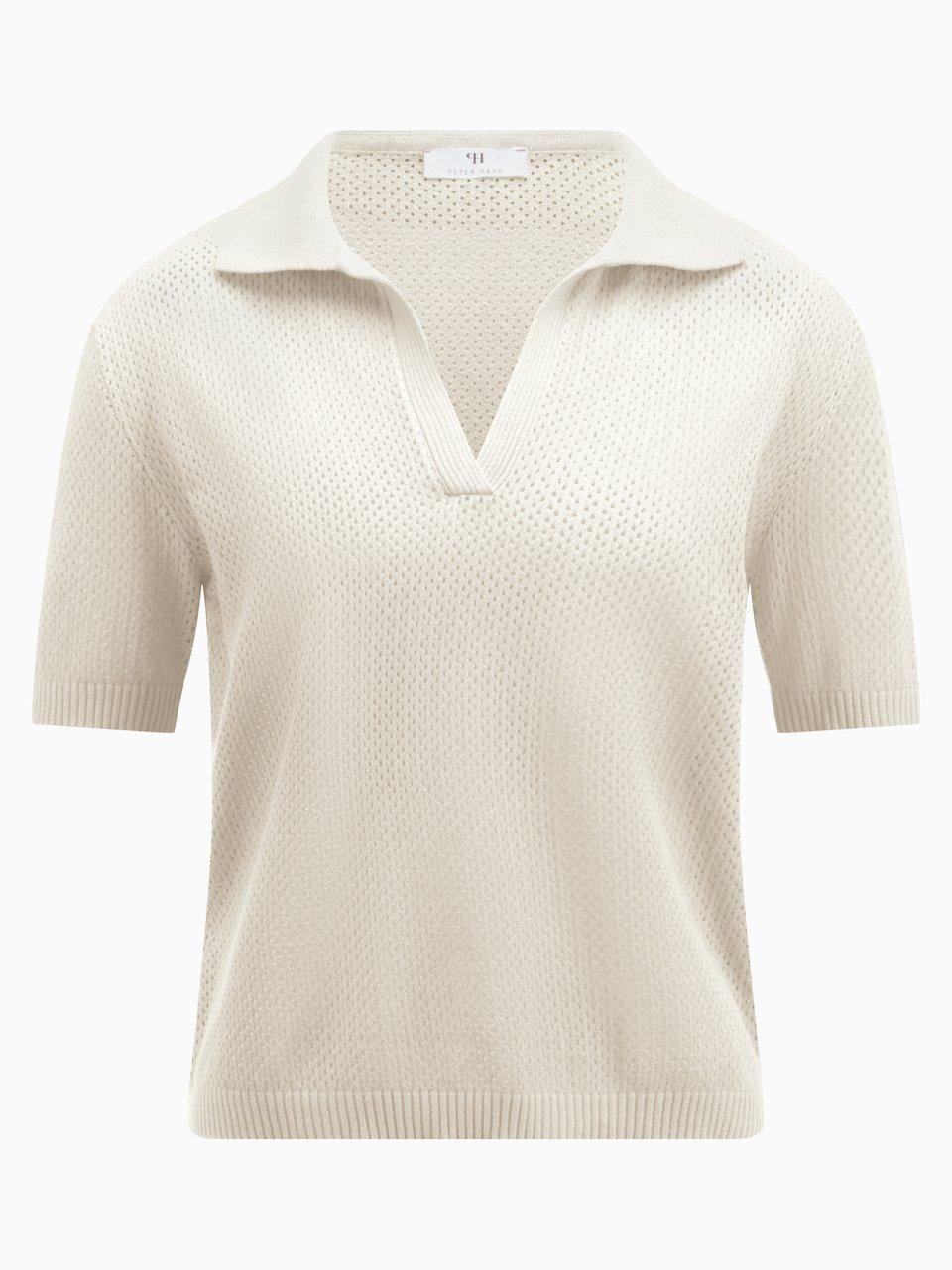 Polo-Pullover Peter Hahn weiss günstig online kaufen