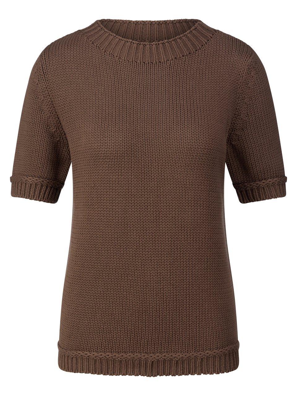 Rundhals-Pullover Peter Hahn braun günstig online kaufen