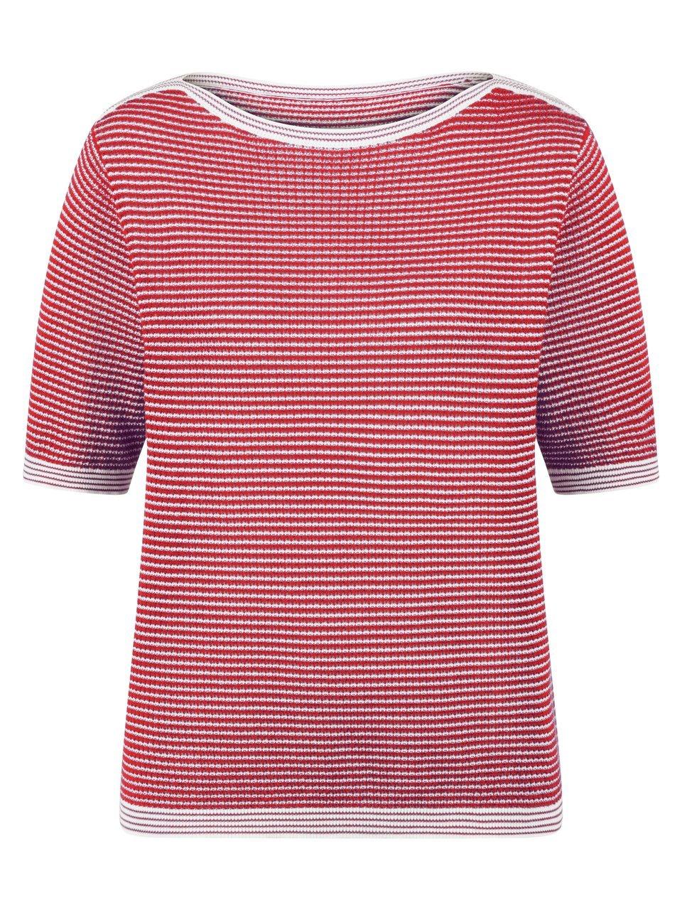 Pullover U-Boot-Ausschnitt Peter Hahn rot günstig online kaufen