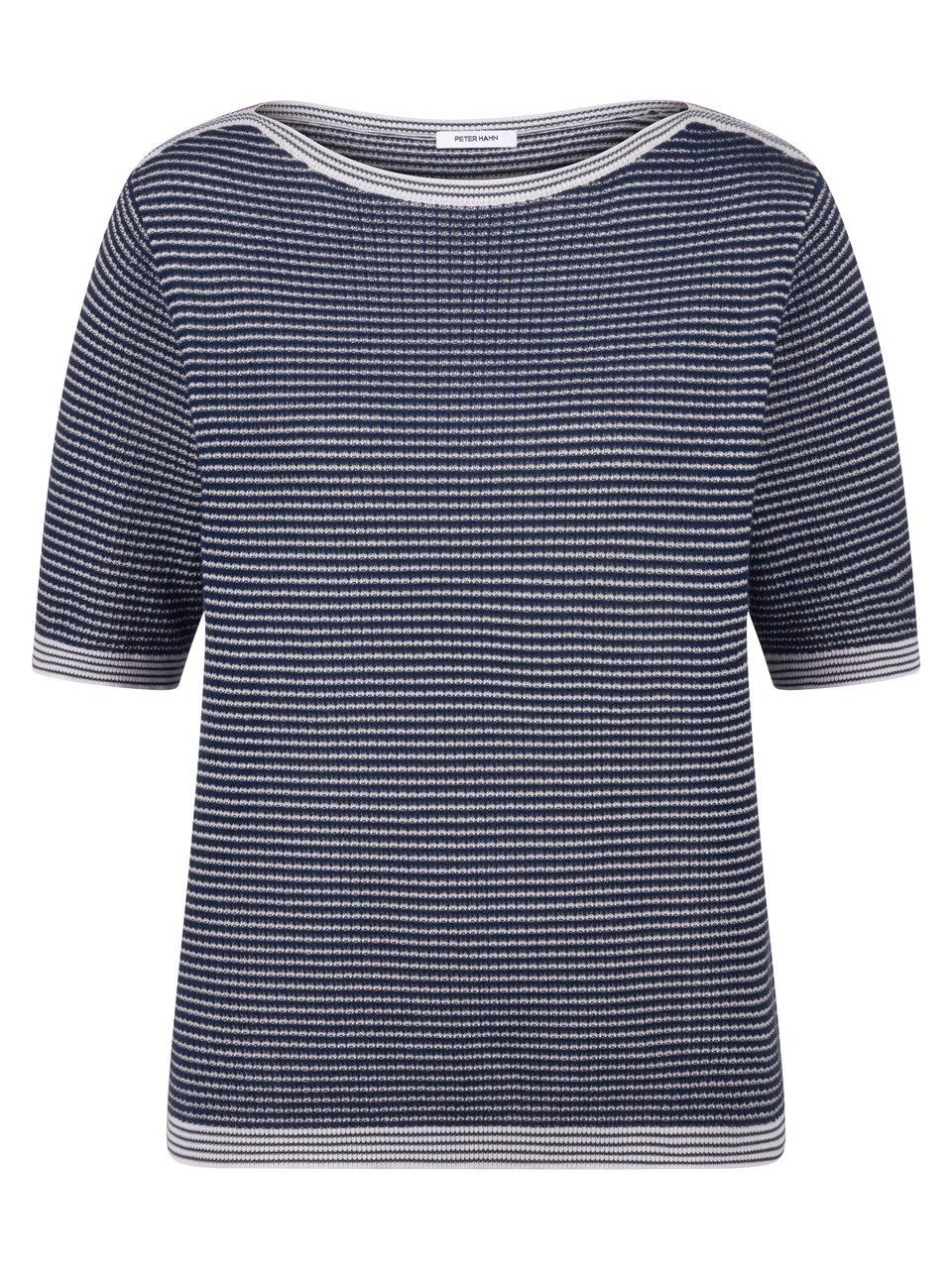 Pullover U-Boot-Ausschnitt Peter Hahn blau günstig online kaufen