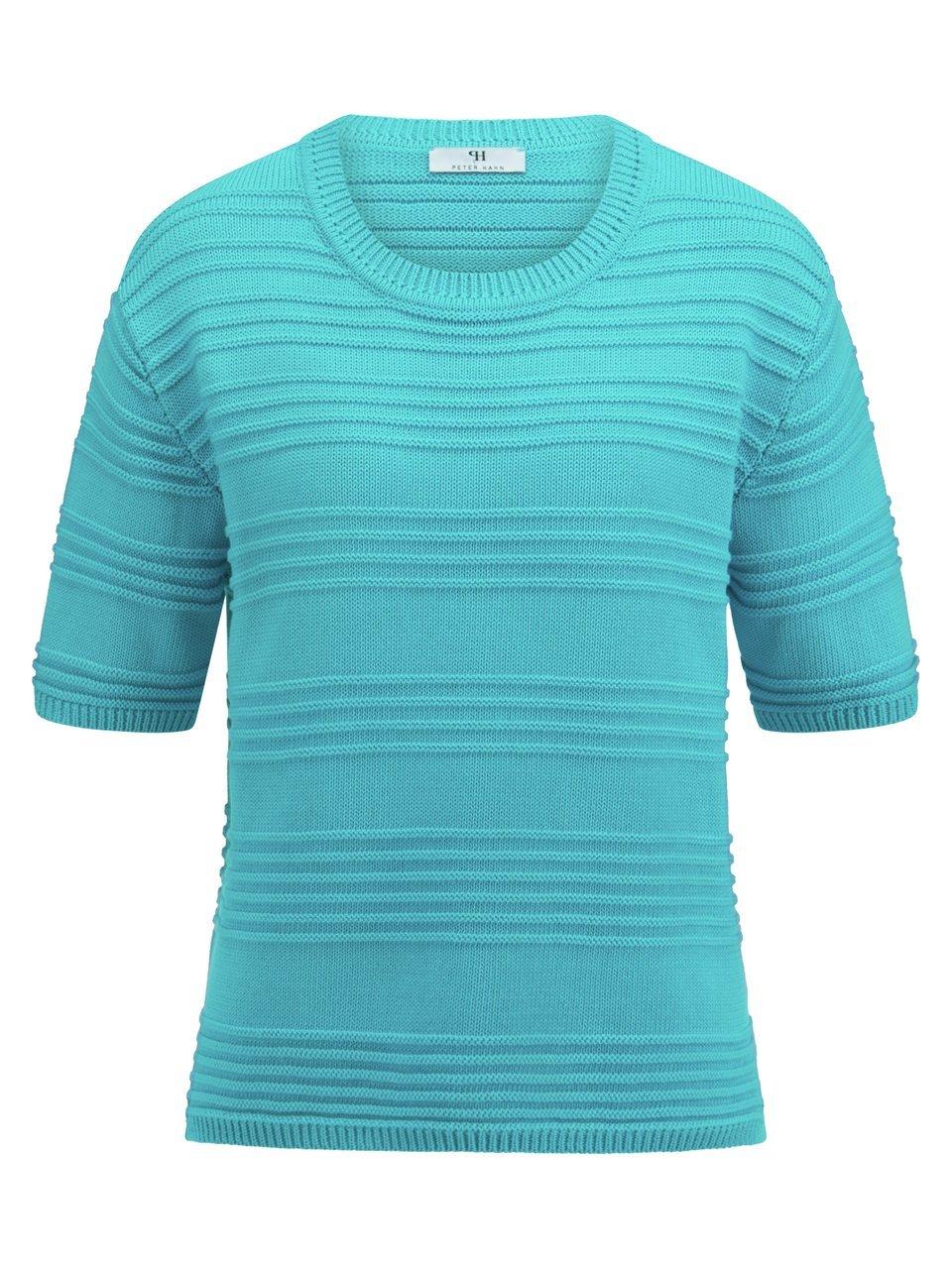 Rundhals-Pullover Peter Hahn türkis günstig online kaufen