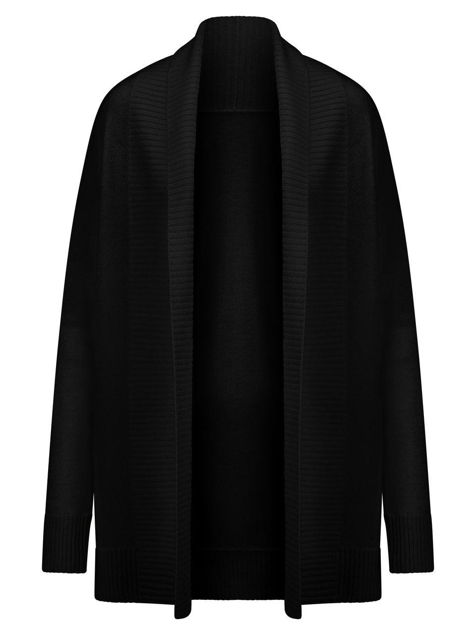 Long-Strickjacke Peter Hahn schwarz günstig online kaufen