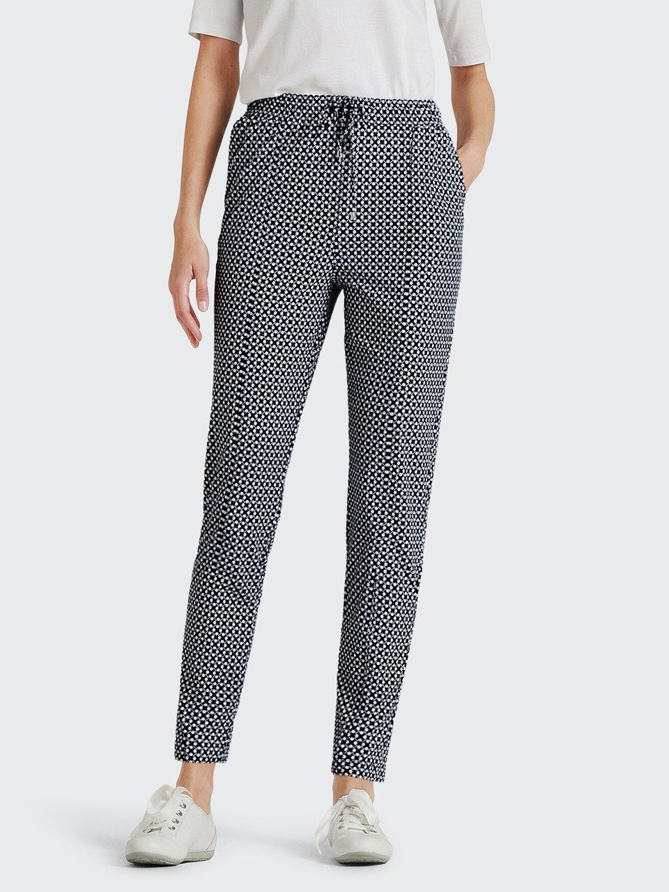 Peter Hahn - Knöchellange Slim Fit-Jersey-Hose