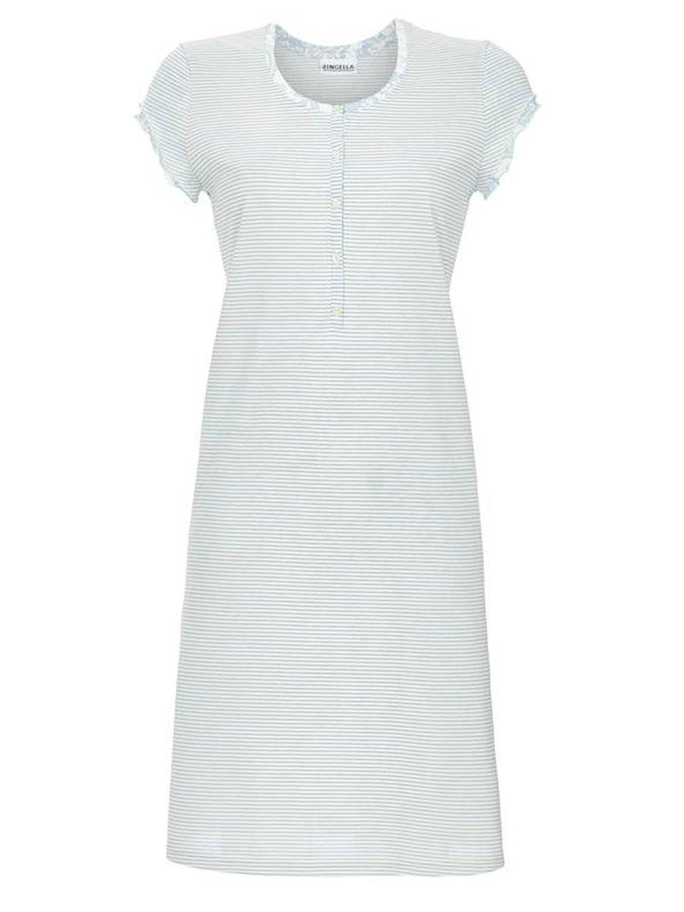 Nachthemd Rundhals-Ausschnitt Ringella blau günstig online kaufen