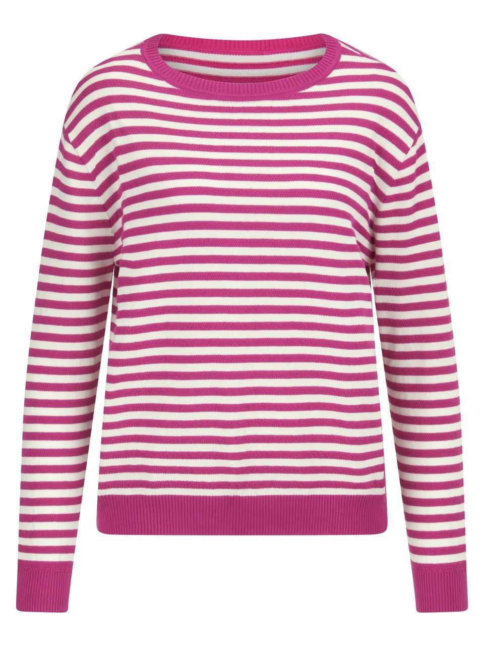 Rundhals-Pullover aus 100% SUPIMA®-­Baumwolle Peter Hahn pink günstig online kaufen