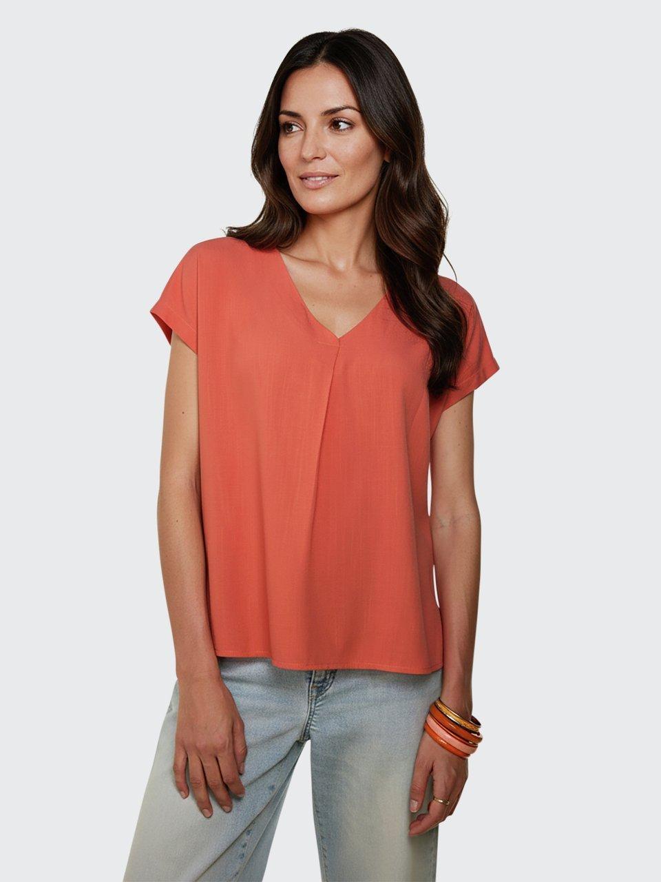 Peter Hahn - Bluse mit V-Ausschnitt