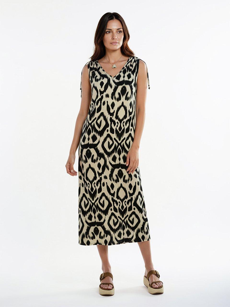 Hutschreuther - Kleid mit Rundhals-Ausschnitt