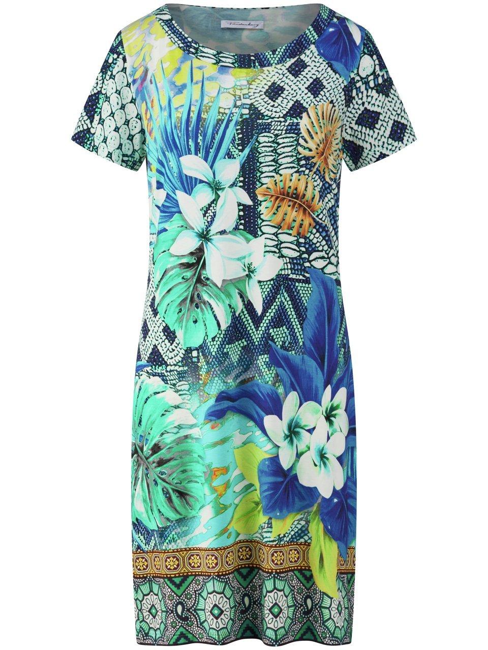 Kleid Rundhals-Ausschnitt Fürstenberg blau günstig online kaufen