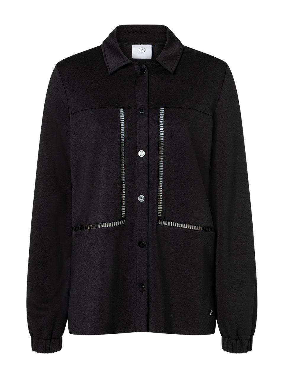 Loose Fit-Jersey-Bluse Raquel Bogner schwarz günstig online kaufen