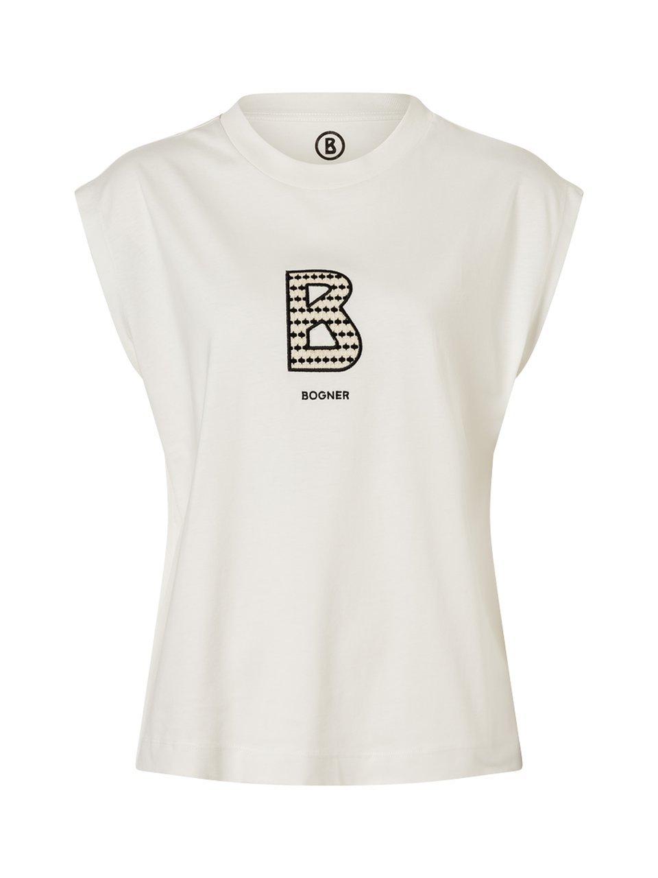 Loose Fit-Rundhals-Shirt Dania Bogner weiss günstig online kaufen