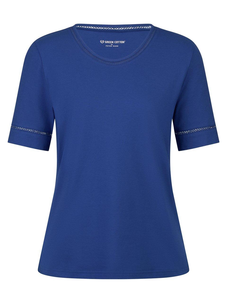 Rundhals-Shirt Frida Green Cotton blau günstig online kaufen