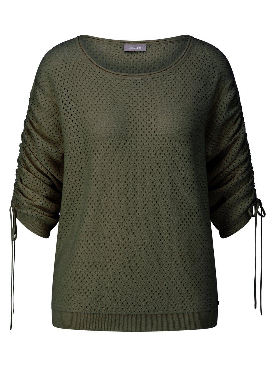 Rundhals-Pullover BASLER grün günstig online kaufen