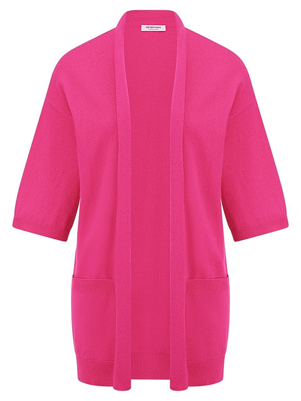 Long-Strickjacke 3/4-Arm Peter Hahn pink günstig online kaufen