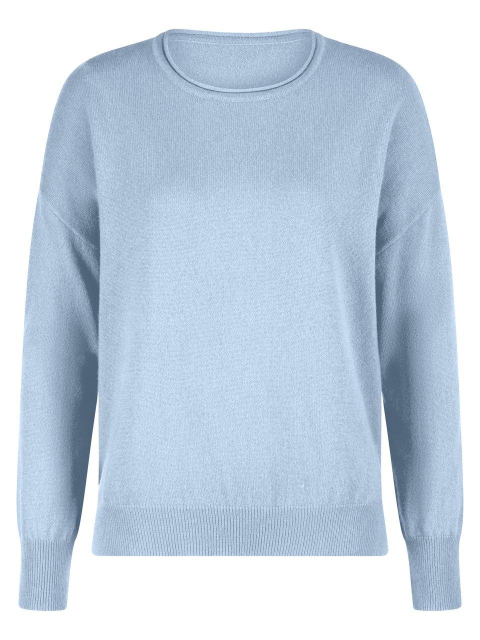 Rundhals-Pullover Peter Hahn blau günstig online kaufen
