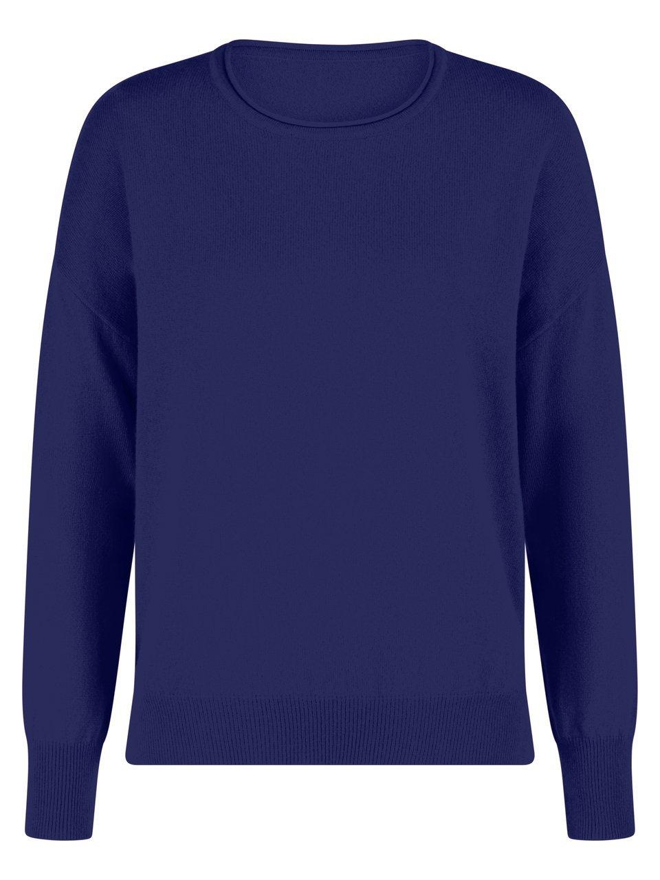Rundhals-Pullover Peter Hahn blau günstig online kaufen