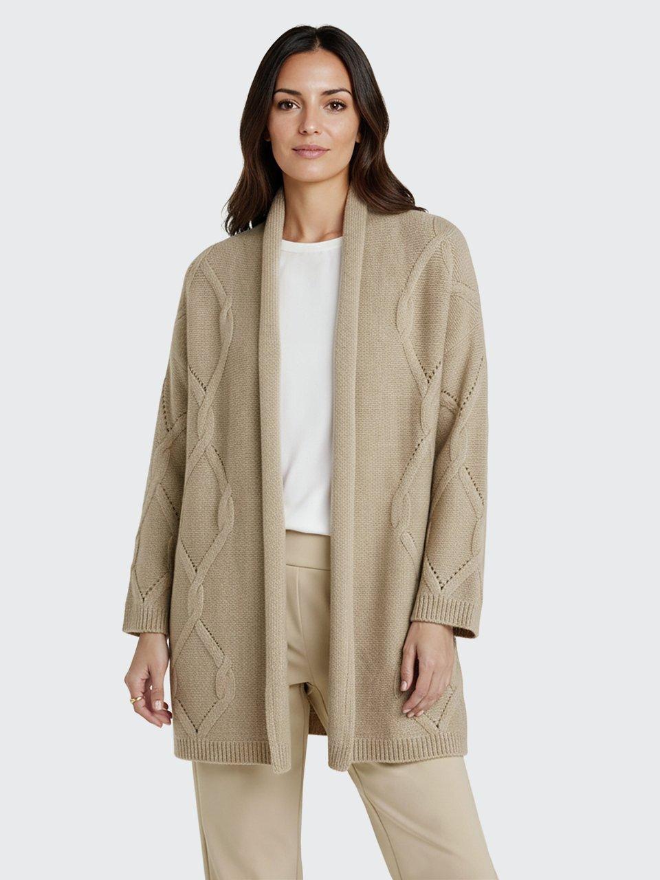 Peter Hahn - Long-Strickjacke aus Kaschmir