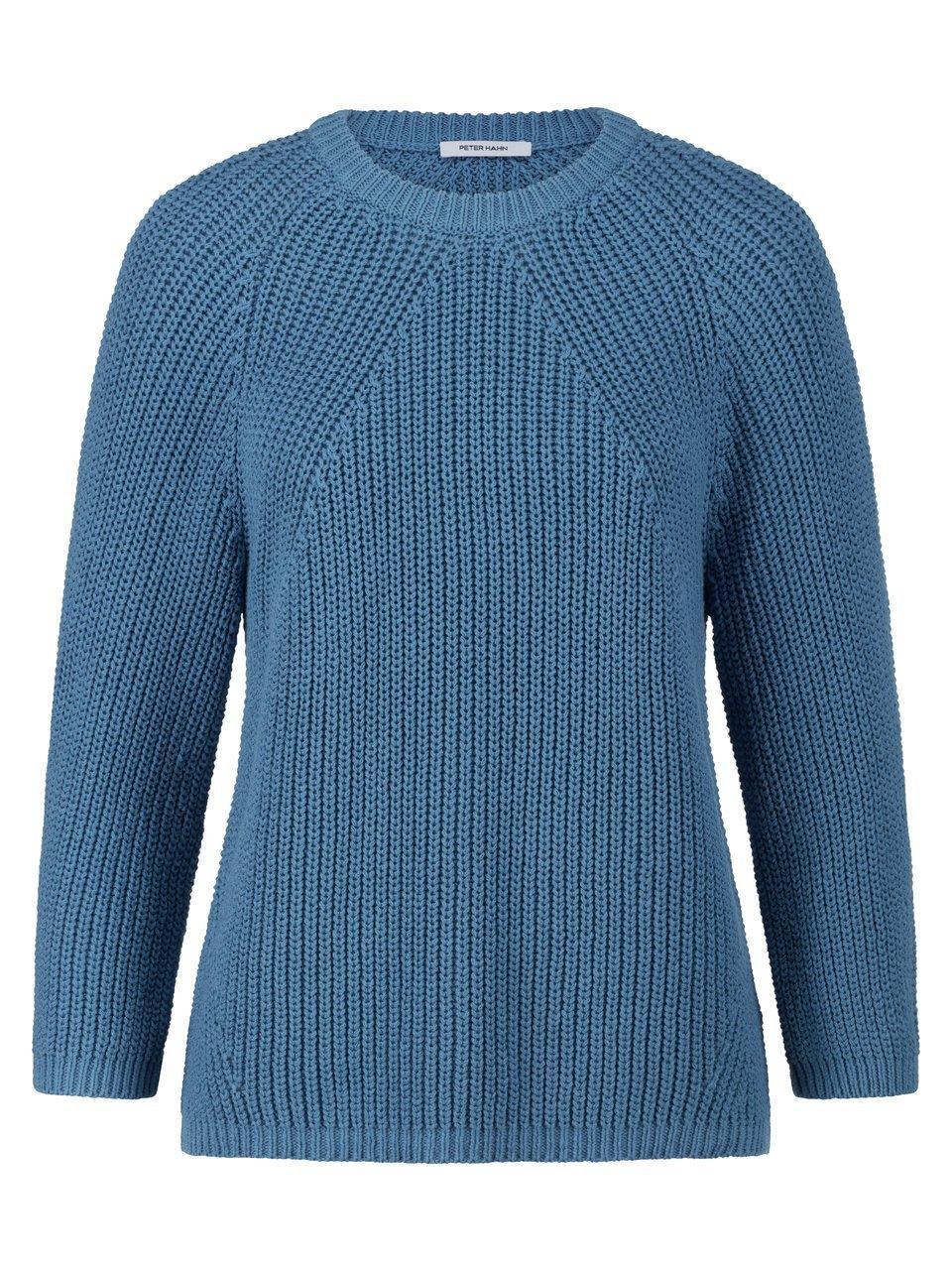 Rundhals-Pullover Peter Hahn blau günstig online kaufen