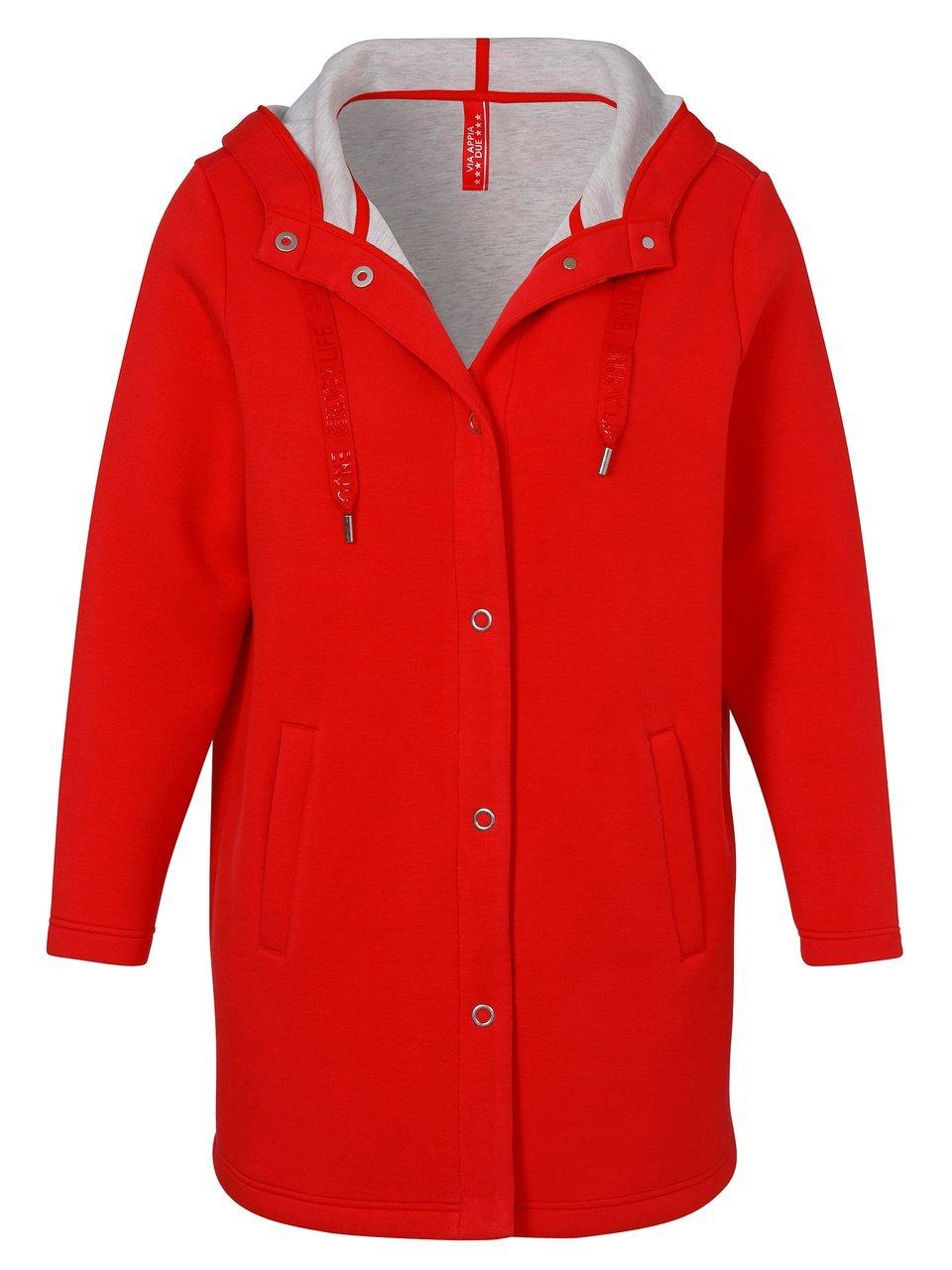 Sweatjacke Via Appia Due rot günstig online kaufen
