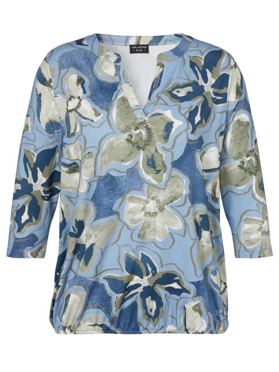 Rundhals-Shirt 3/4 Arm Via Appia Due blau günstig online kaufen