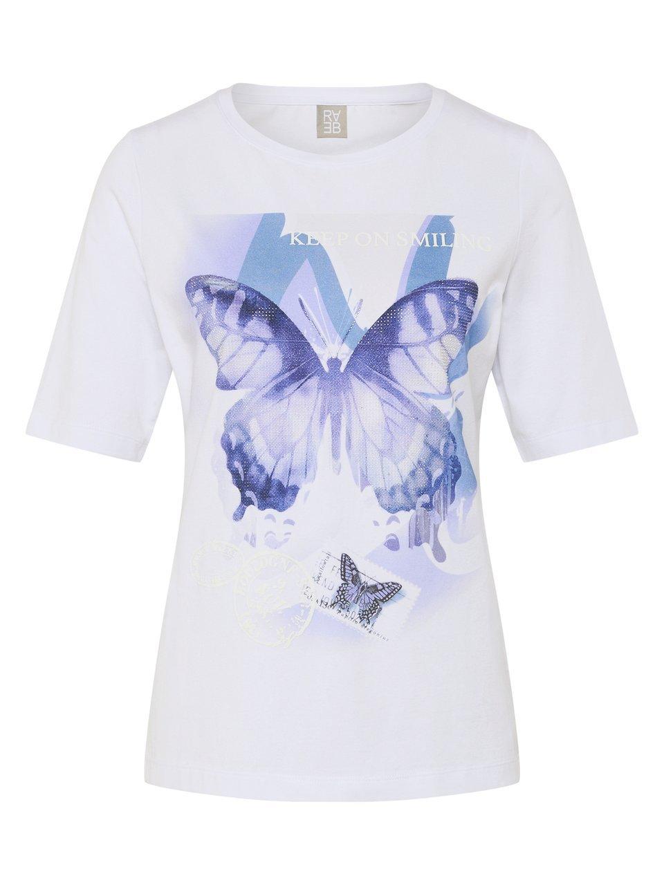 Rundhals-Shirt Rabe weiss günstig online kaufen