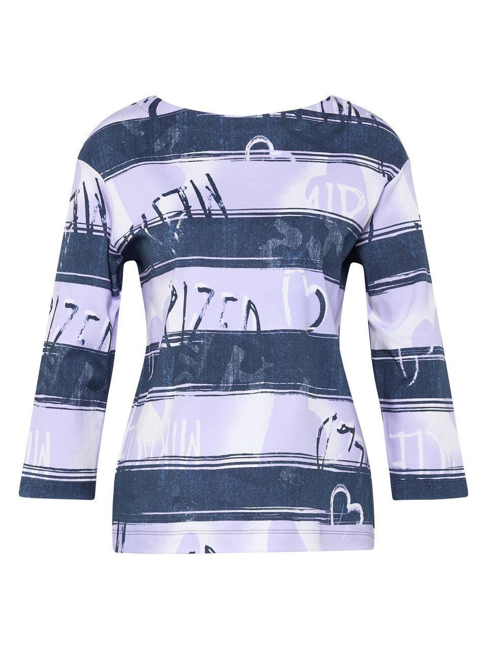 Shirt U-Boot-Ausschnitt Rabe lila günstig online kaufen