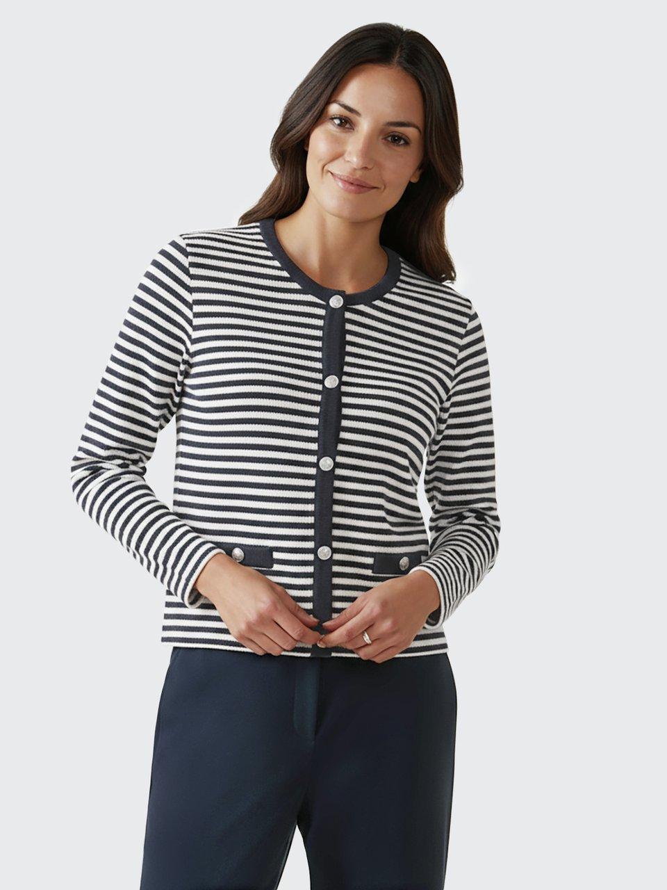 Rabe - Strickjacke mit Rundhals-Ausschnitt