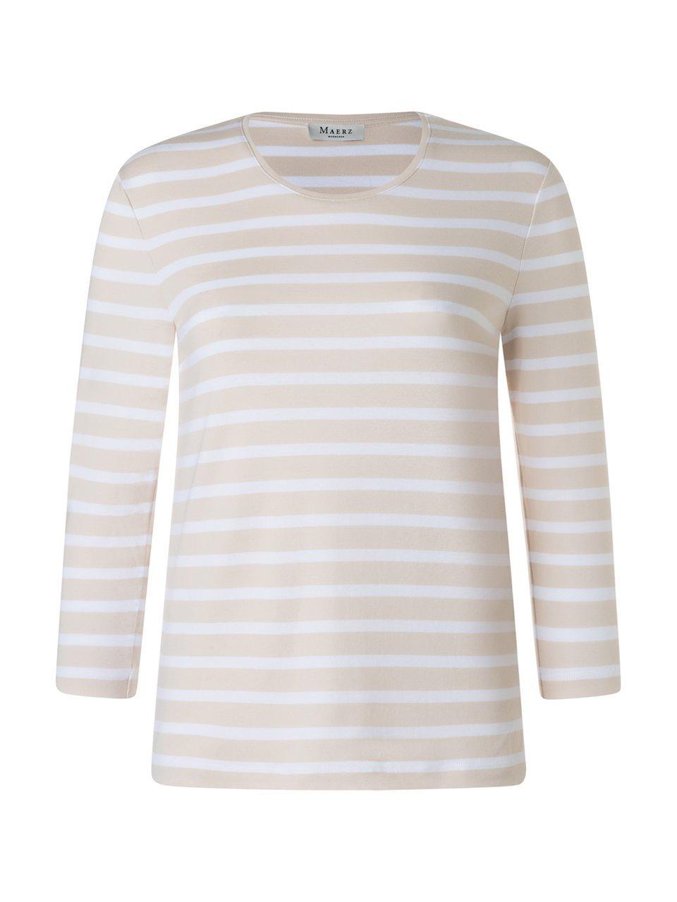 Rundhals-Shirt 3/4-Arm MAERZ Muenchen beige günstig online kaufen