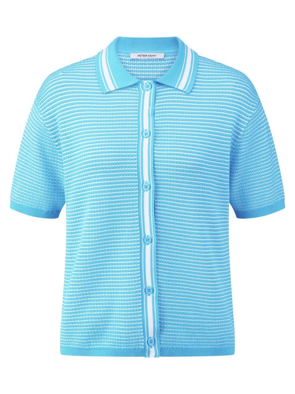 Polo-Strickjacke Peter Hahn türkis günstig online kaufen