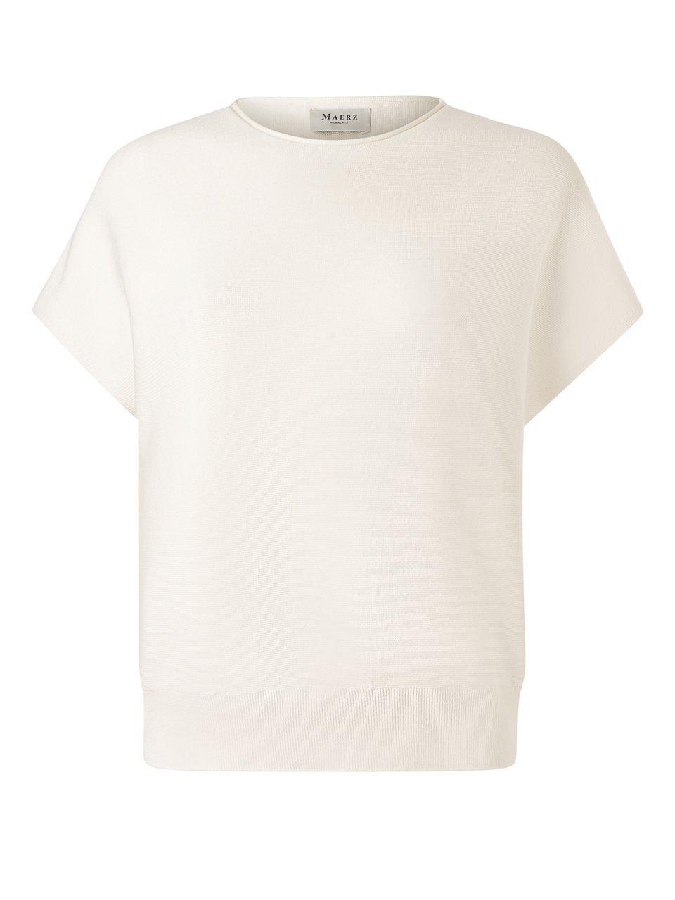 Rundhals-Pullover MAERZ Muenchen weiss günstig online kaufen