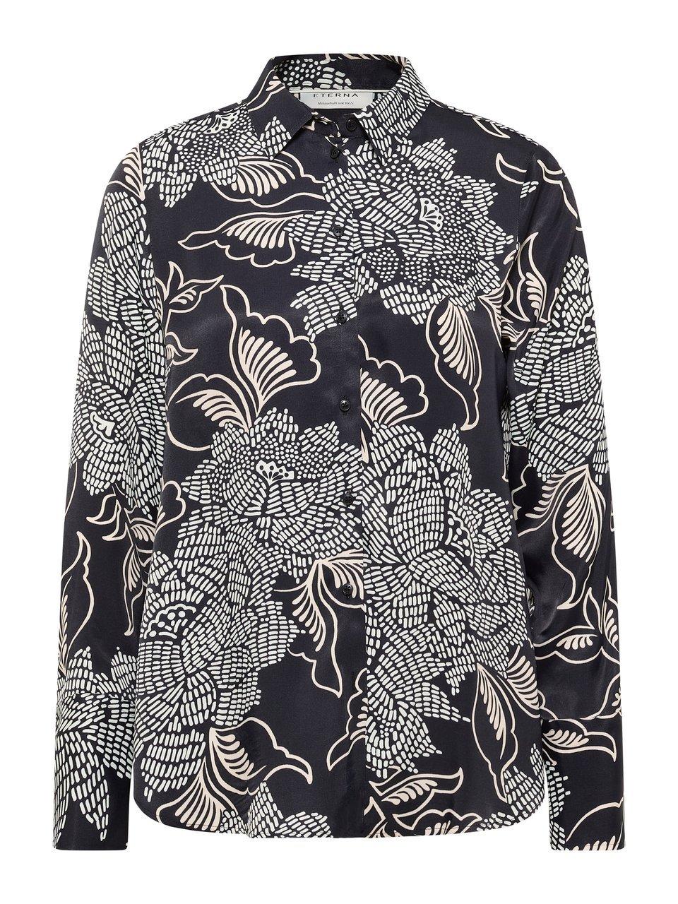 Long-Bluse 1/1-Arm Eterna schwarz günstig online kaufen