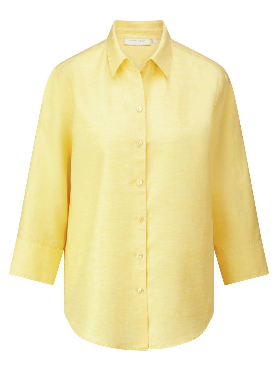 Long-Bluse 3/4-Arm Eterna gelb