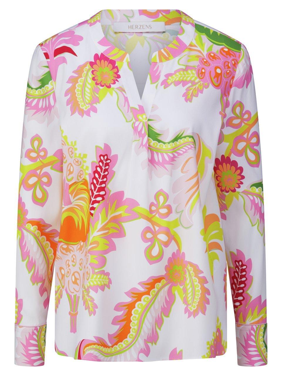 Bluse Stehkragen HERZENS weiss günstig online kaufen