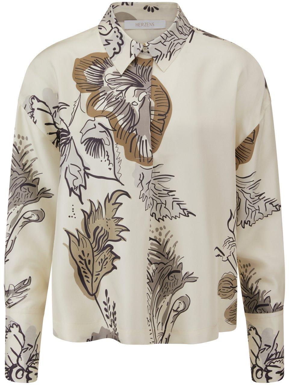 Bluse Hemdkragen HERZENS weiss günstig online kaufen