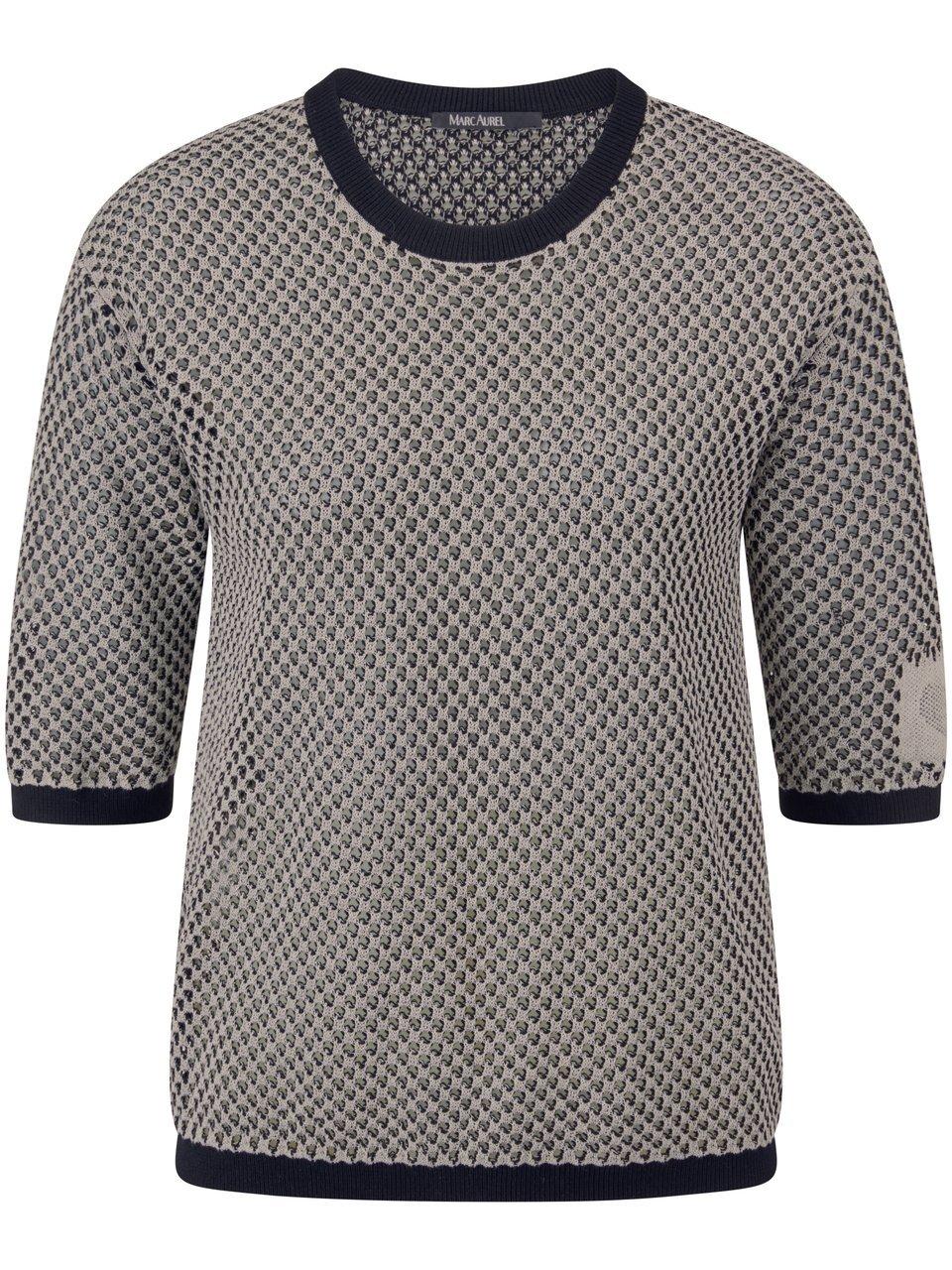 Rundhals-Pullover Marc Aurel schwarz günstig online kaufen