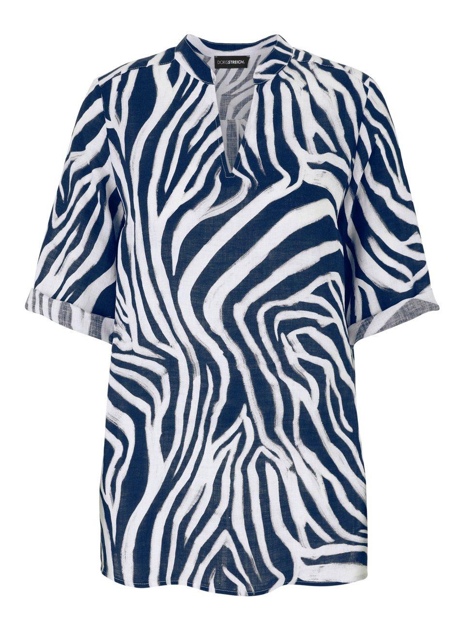 Long-Bluse 3/4-Arm Doris Streich blau günstig online kaufen