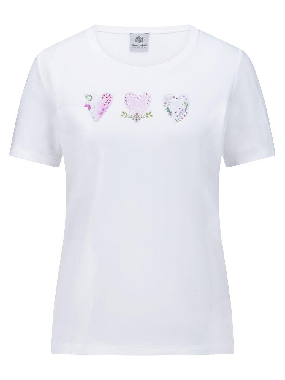 Rundhals-Shirt Herz Hammerschmid weiss günstig online kaufen