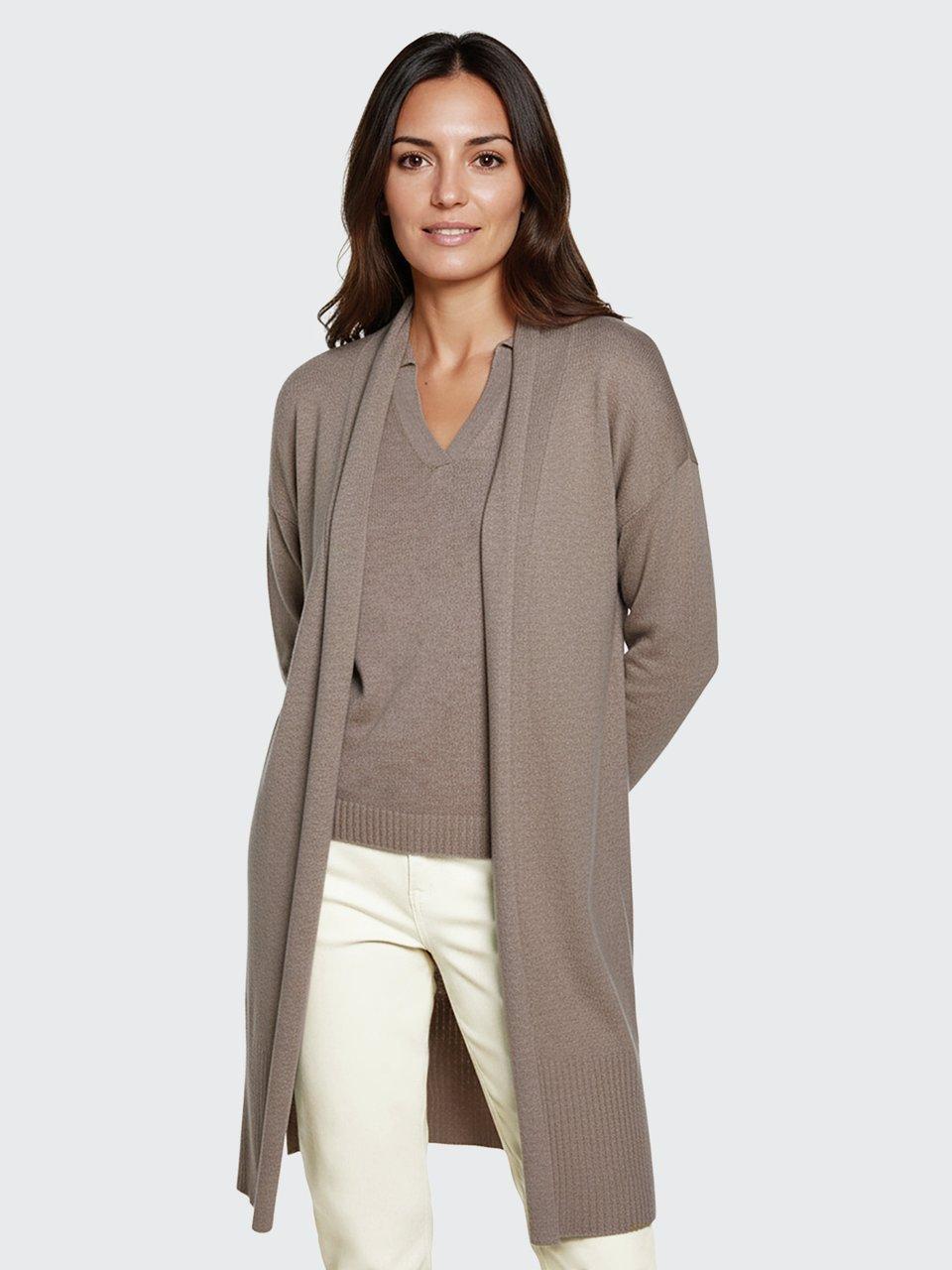 Peter Hahn - Long-Strickjacke